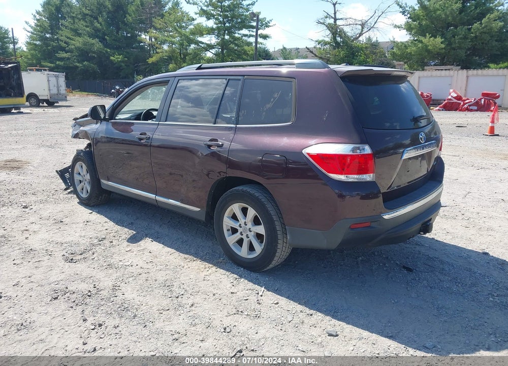 2012 TOYOTA HIGHLANDER SE V6 VIN: 5TDBK3EH0CS137704