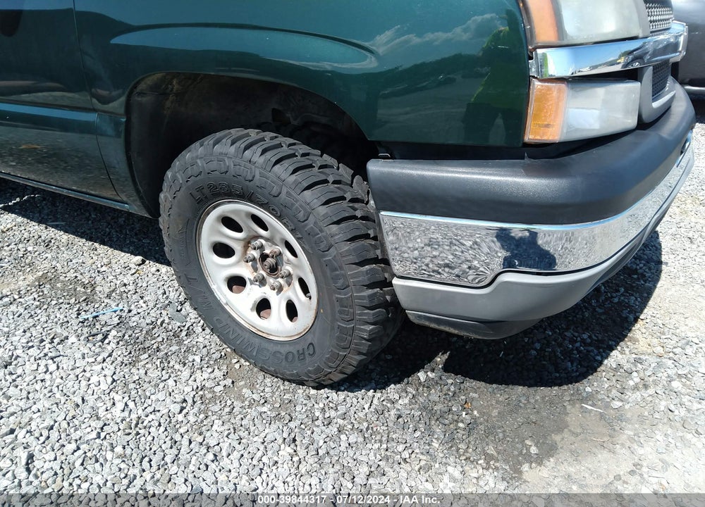 2005 CHEVROLET SILVERADO 1500 WORK TRUCK VIN: 1GCEK19B55E144048