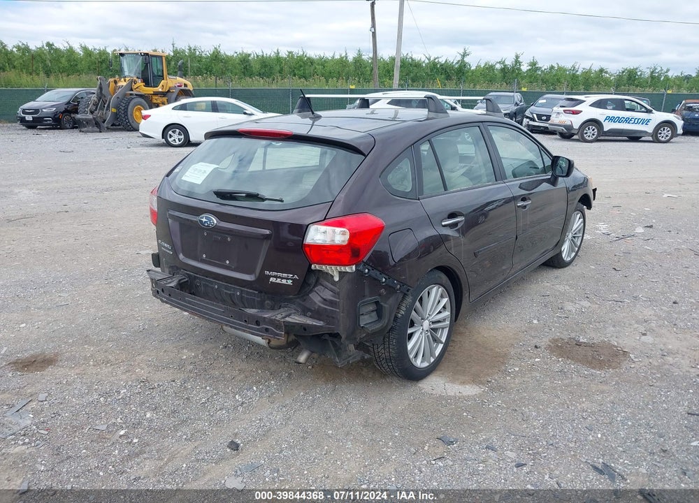 2012 SUBARU IMPREZA VIN: JF1GPAG62CH220004