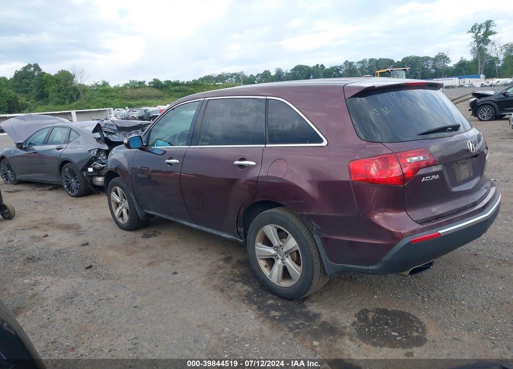 2010 ACURA MDX VIN: 2HNYD2H23AH529121