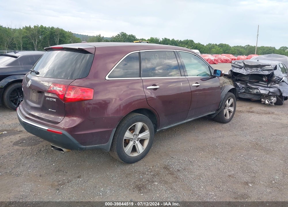 2010 ACURA MDX VIN: 2HNYD2H23AH529121