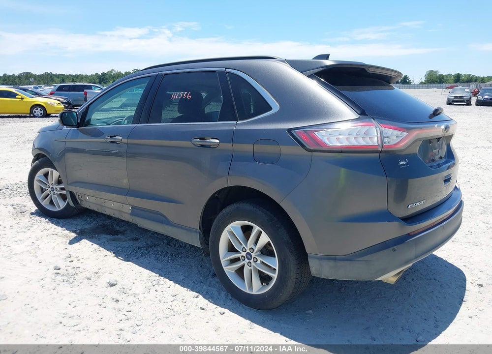 2015 FORD EDGE SEL VIN: 2FMTK3J82FBB37621