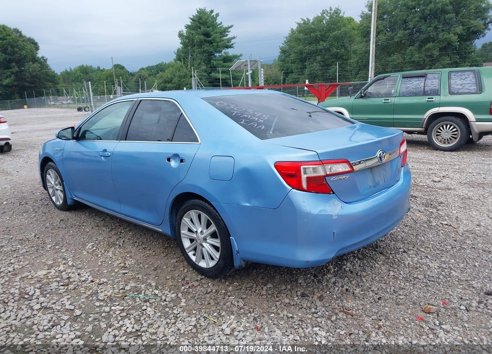 2012 TOYOTA CAMRY HYBRID XLE VIN: 4T1BD1FKXCU030398