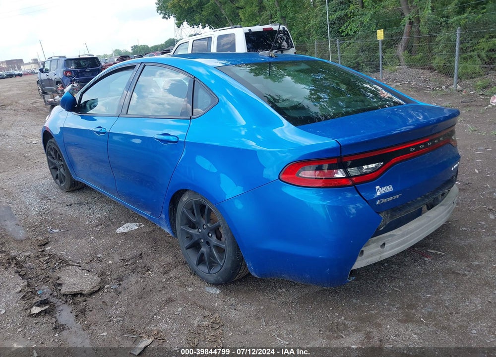 2015 DODGE DART VIN: 1C3CDFBB7FD237867