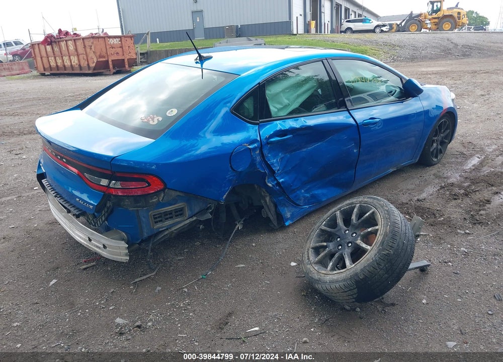 2015 DODGE DART VIN: 1C3CDFBB7FD237867