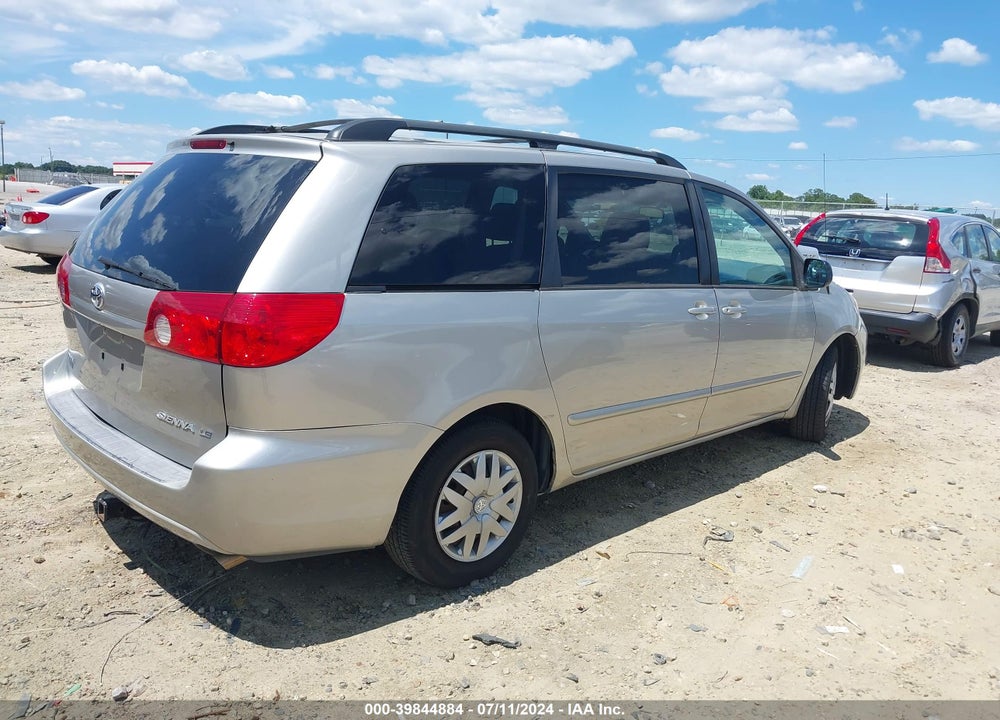 2010 TOYOTA SIENNA LE VIN: 5TDKK4CC6AS296298