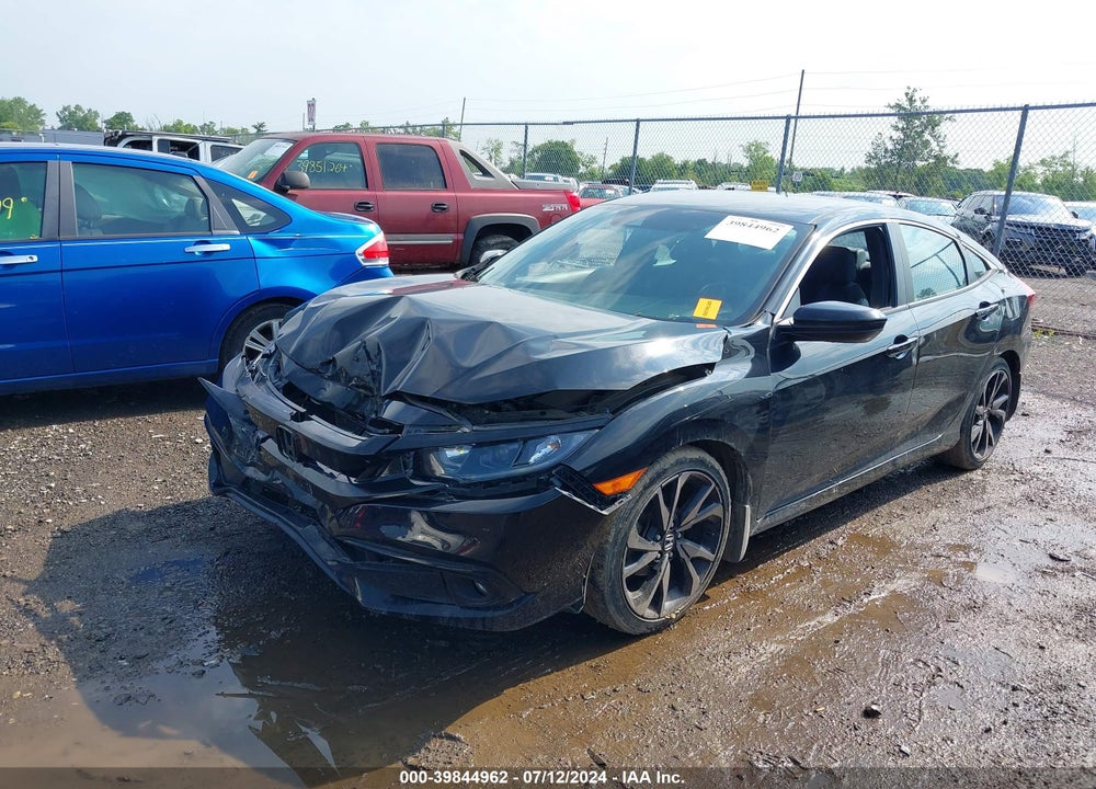 2019 HONDA CIVIC SPORT VIN: 2HGFC2F80KH596348