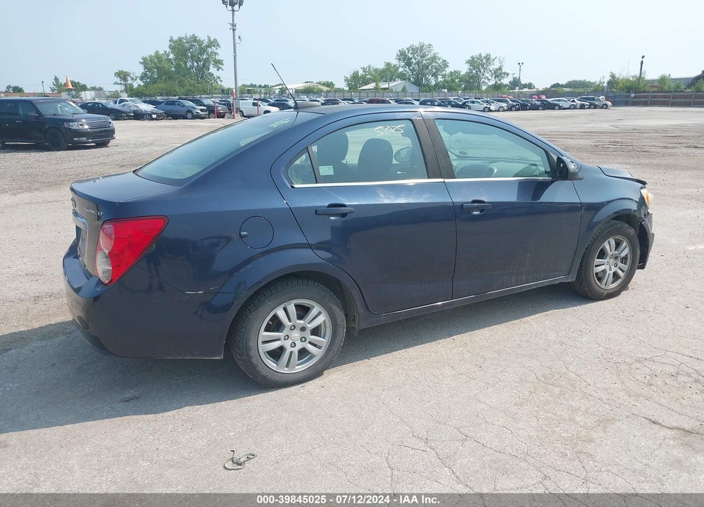 2016 CHEVROLET SONIC LT AUTO VIN: 1G1JC5SH6G4150086