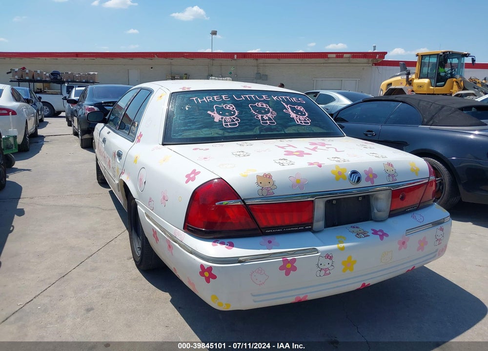 2000 MERCURY GRAND MARQUIS GS VIN: 2MEFM74W7YX686037