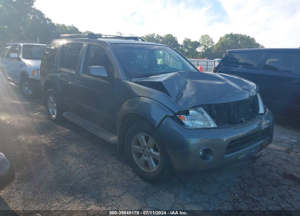 2008 NISSAN PATHFINDER SE VIN: 5N1AR18U48C665576