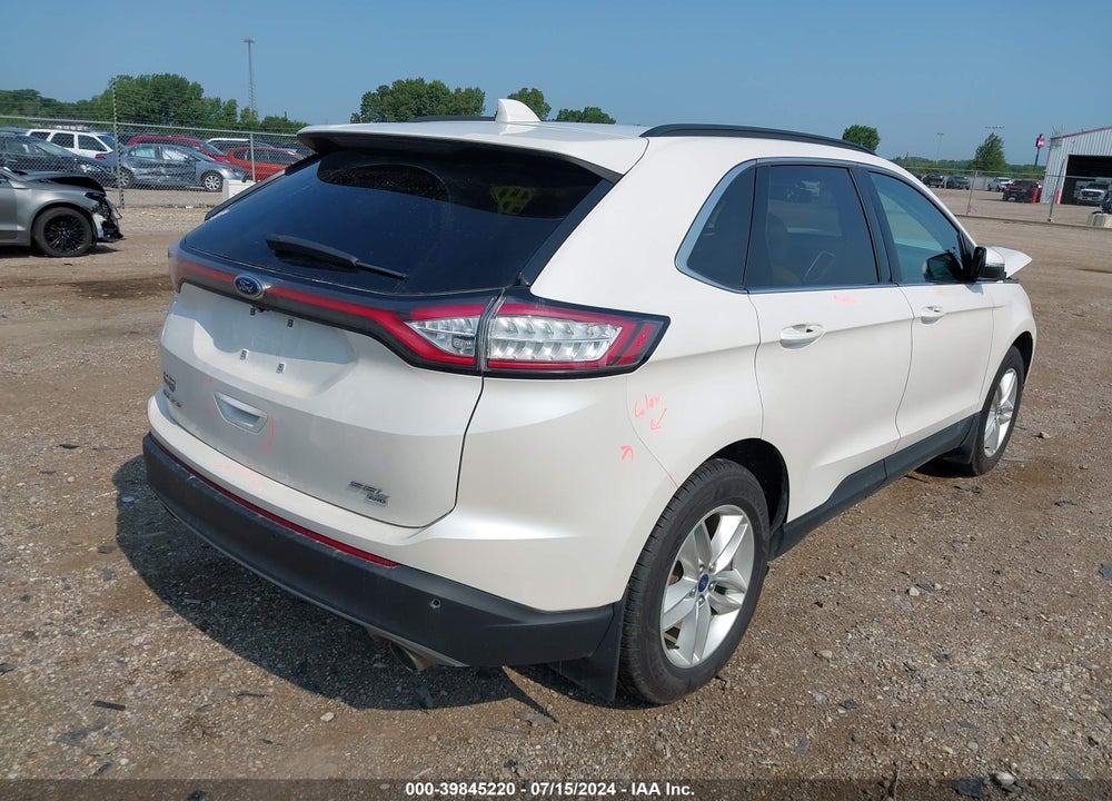 2016 FORD EDGE SEL VIN: 2FMPK4J84GBC67764