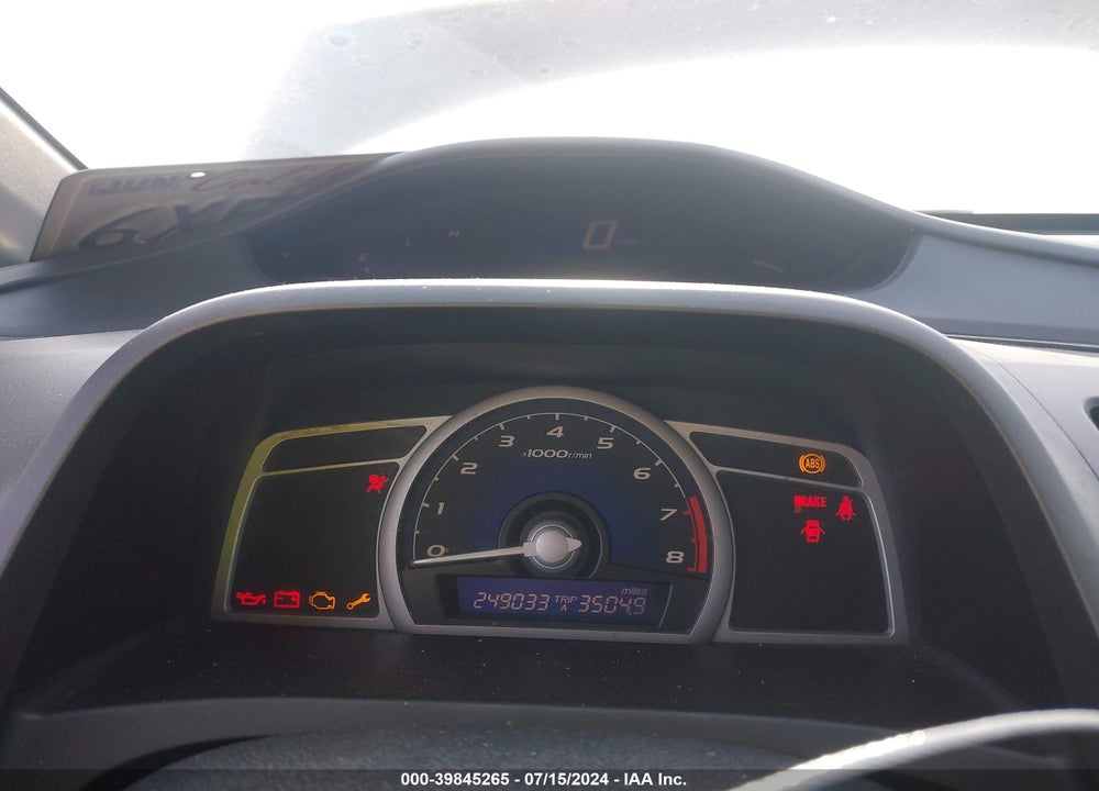 2008 HONDA CIVIC LX VIN: 2HGFG11698H562759