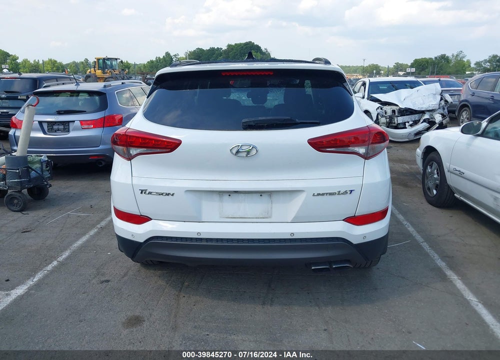 2016 HYUNDAI TUCSON LIMITED VIN: KM8J33A25GU065468