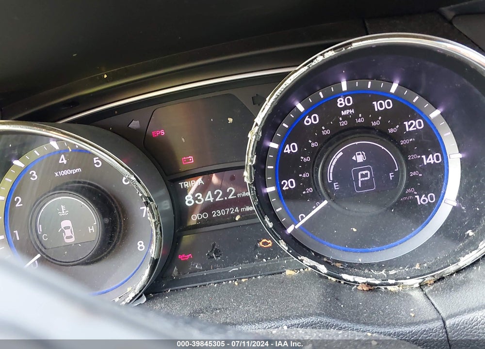 2013 HYUNDAI SONATA GLS VIN: 5NPEB4AC6DH583442
