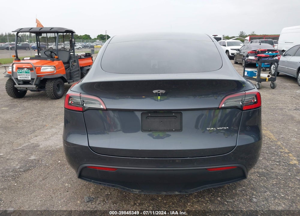 2021 TESLA MODEL Y LONG RANGE DUAL MOTOR ALL-WHEEL DRIVE VIN: 5YJYGDEE6MF185771