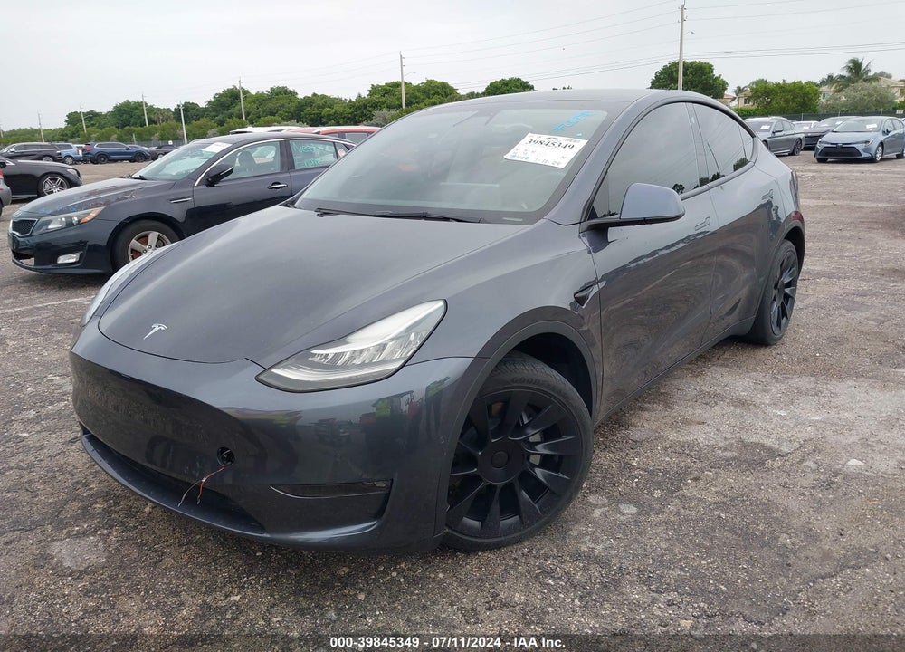 2021 TESLA MODEL Y LONG RANGE DUAL MOTOR ALL-WHEEL DRIVE VIN: 5YJYGDEE6MF185771