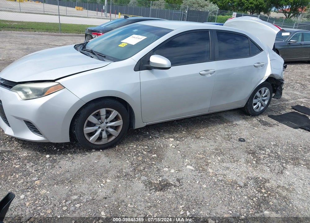 2016 TOYOTA COROLLA LE VIN: 2T1BURHE9GC556695