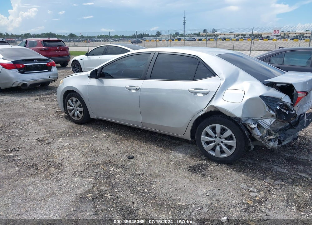 2016 TOYOTA COROLLA LE VIN: 2T1BURHE9GC556695