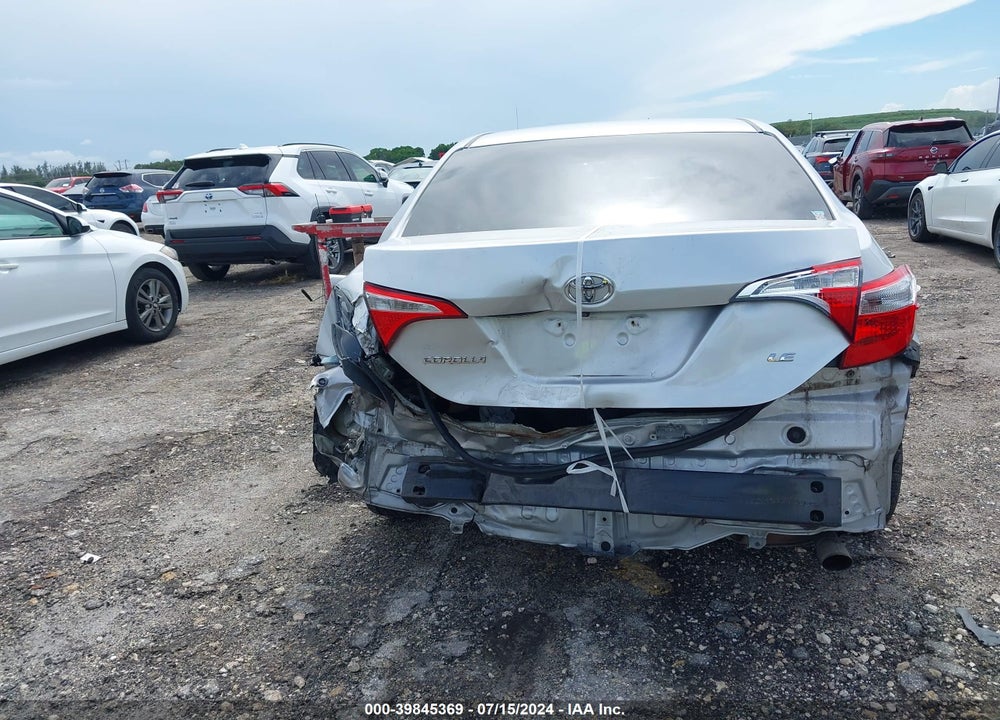 2016 TOYOTA COROLLA LE VIN: 2T1BURHE9GC556695