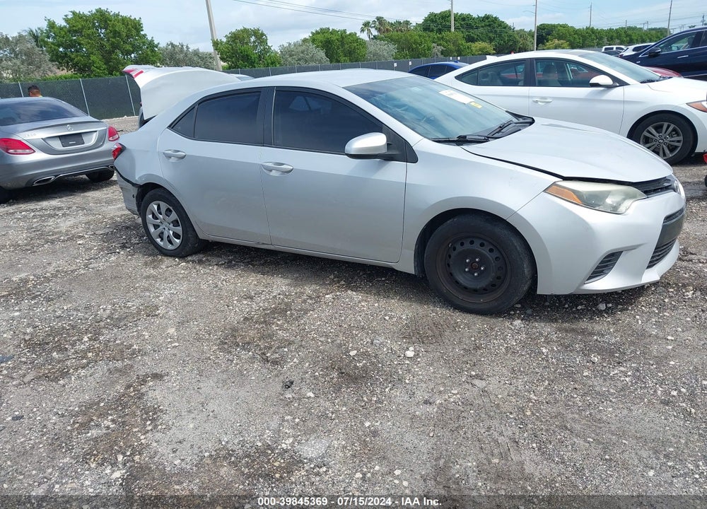 2016 TOYOTA COROLLA LE VIN: 2T1BURHE9GC556695