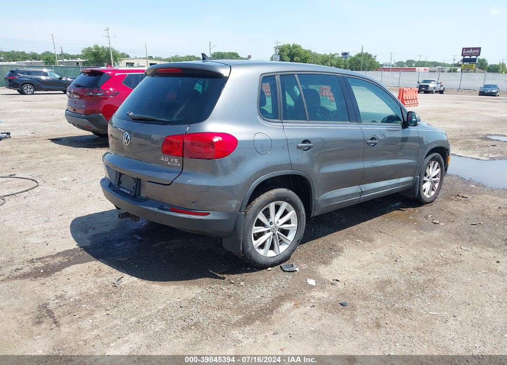 2014 VOLKSWAGEN TIGUAN SE VIN: WVGBV3AX2EW625202
