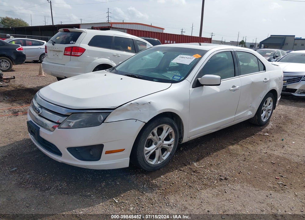 2012 FORD FUSION SE VIN: 3FAHP0HAXCR246396