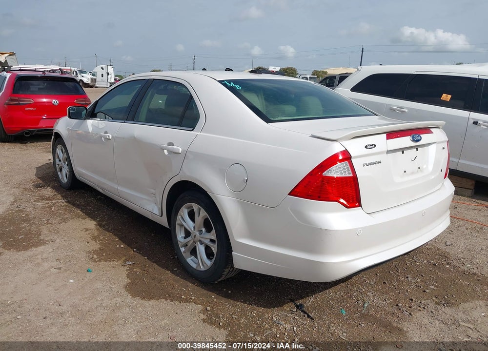 2012 FORD FUSION SE VIN: 3FAHP0HAXCR246396