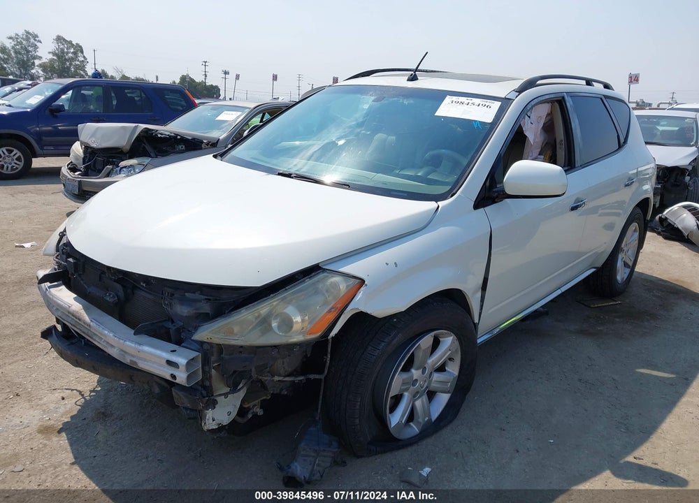 2007 NISSAN MURANO SL VIN: JN8AZ08T97W520380