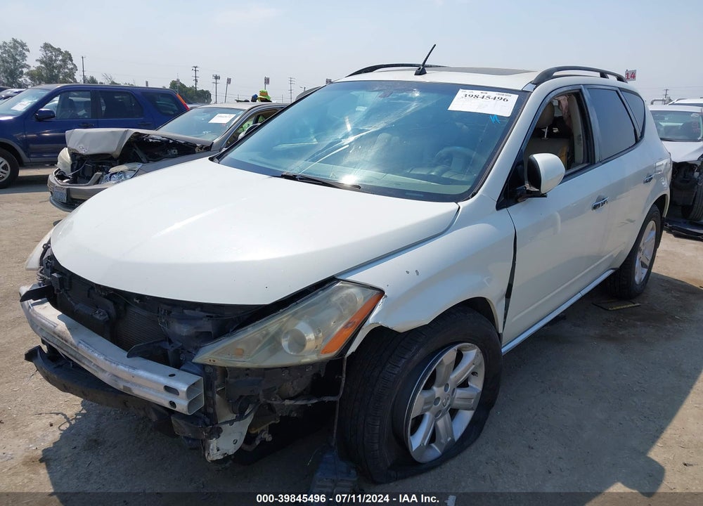 2007 NISSAN MURANO SL VIN: JN8AZ08T97W520380