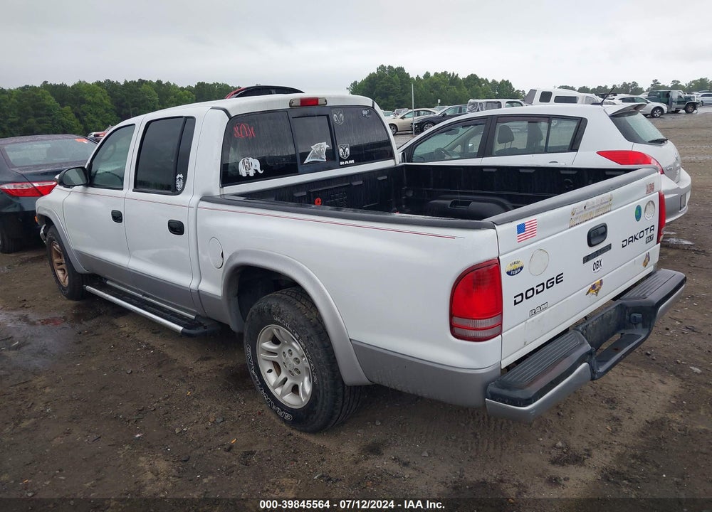 2003 DODGE DAKOTA SLT VIN: 1D7HL48X53S348586