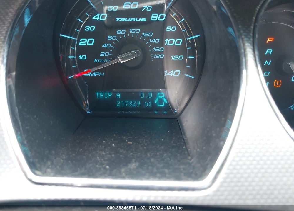 2010 FORD TAURUS SEL VIN: 1FAHP2EW7AG116401