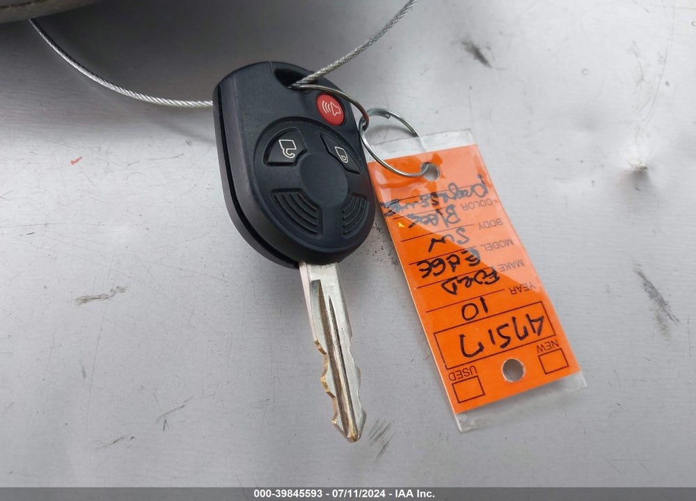 2010 FORD EDGE SEL VIN: 2FMDK3JC0ABA26664