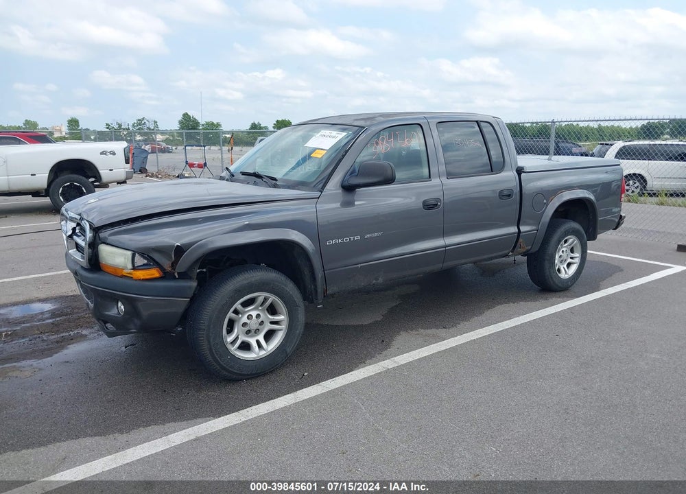 2002 DODGE DAKOTA SPORT VIN: 1B7HG38N72S617029