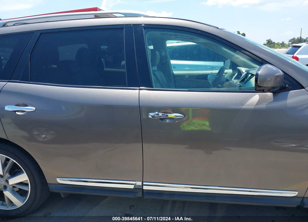 2013 NISSAN PATHFINDER PLATINUM VIN: 5N1AR2MN2DC678051
