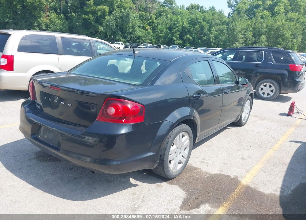 2012 DODGE AVENGER SE VIN: 1C3CDZAB8CN286598
