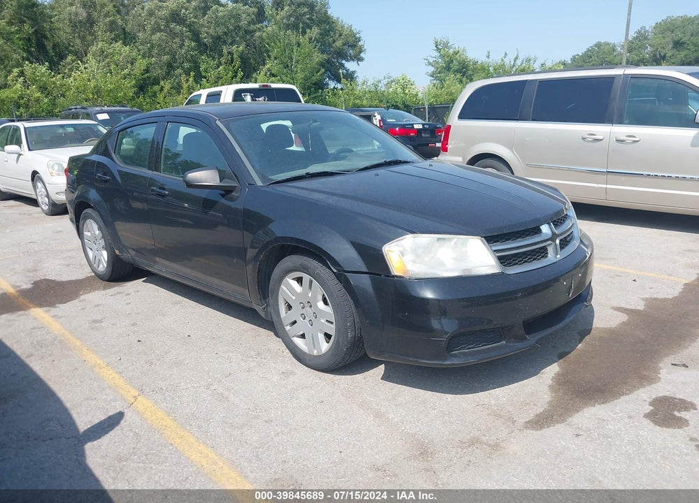 2012 DODGE AVENGER SE VIN: 1C3CDZAB8CN286598