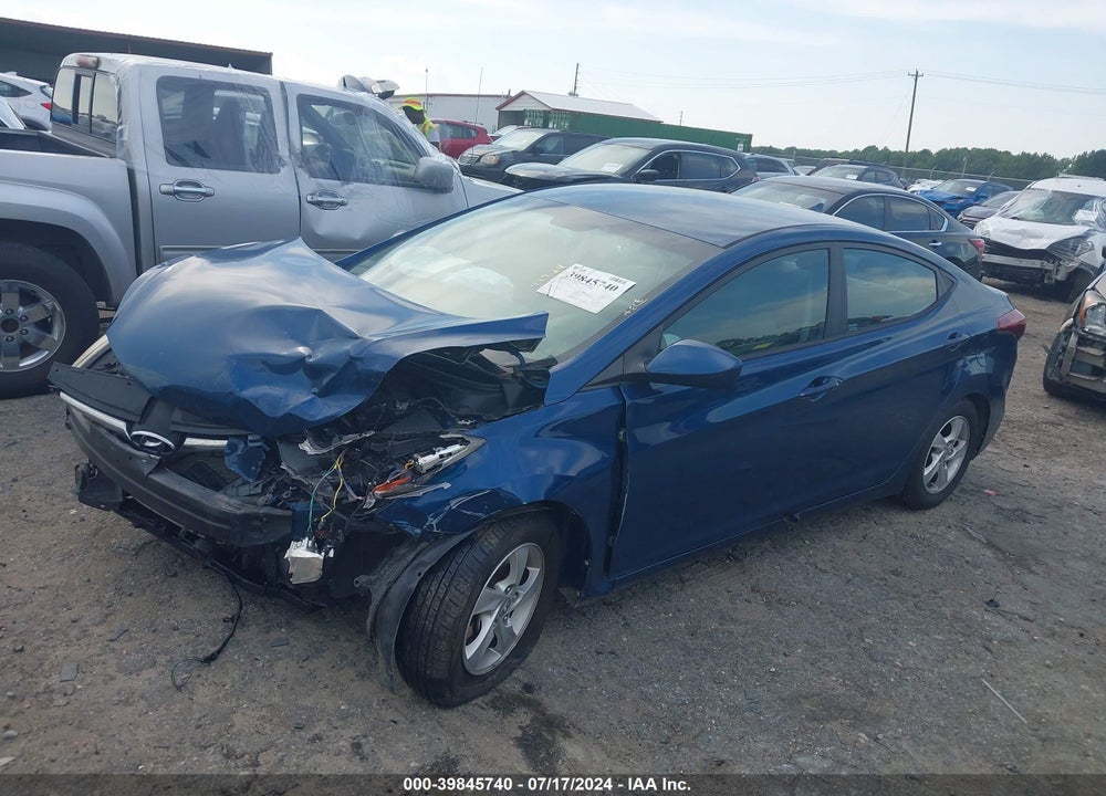 2014 HYUNDAI ELANTRA SE VIN: KMHDH4AE2EU164017