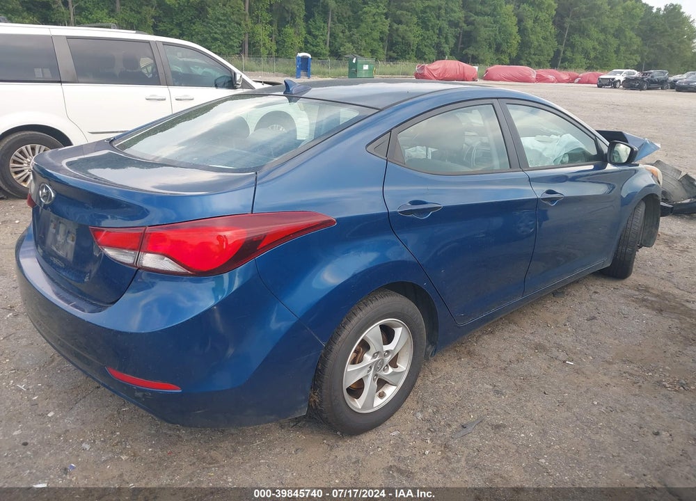 2014 HYUNDAI ELANTRA SE VIN: KMHDH4AE2EU164017