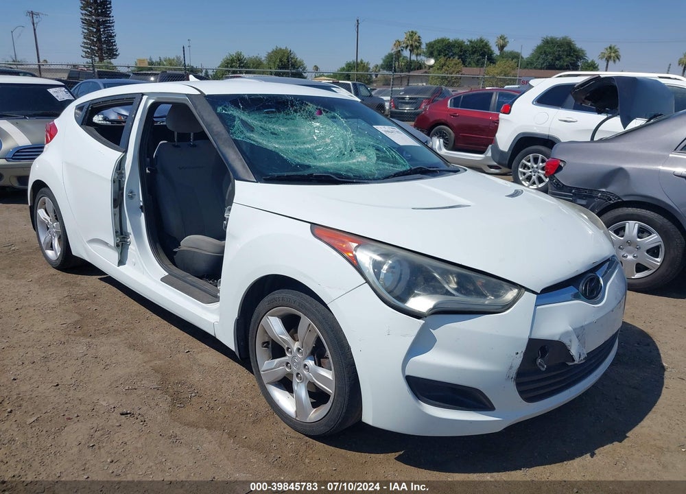 2013 HYUNDAI VELOSTER BASE W/GRAY VIN: KMHTC6AD1DU150489