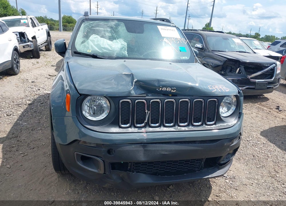 2017 JEEP RENEGADE LATITUDE 4X4 VIN: ZACCJBBB0HPF33198