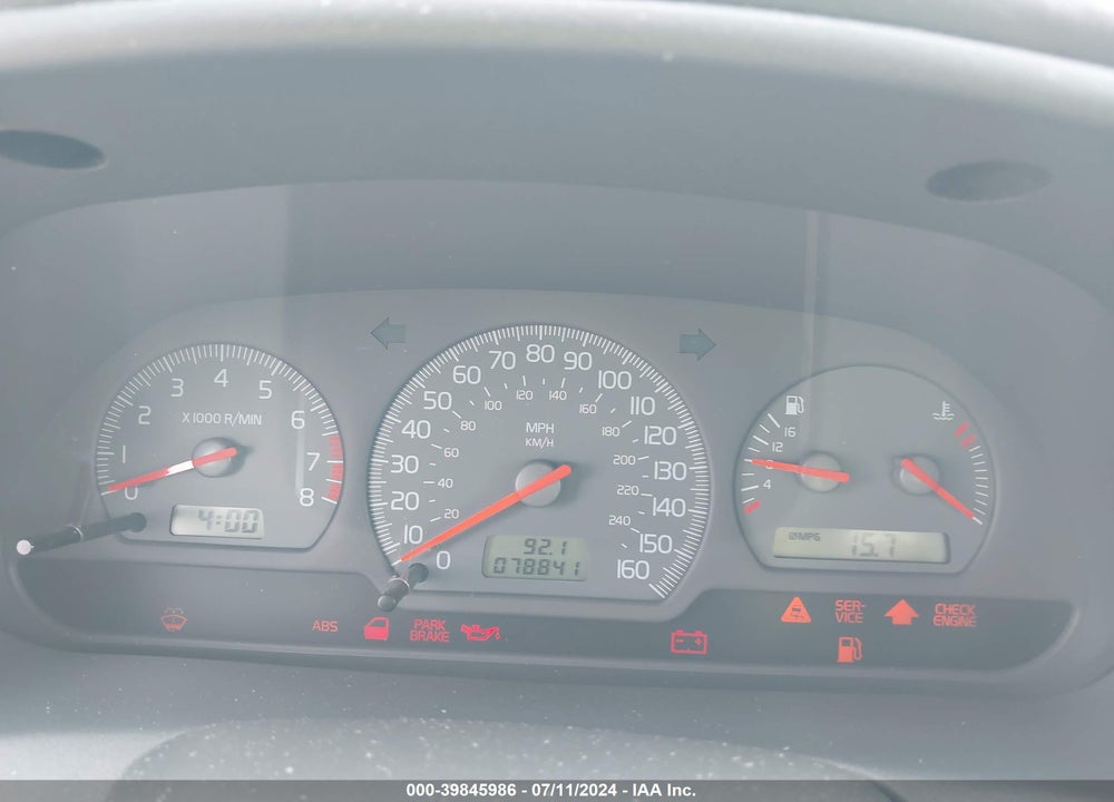 2000 VOLVO S40 A/AS VIN: YV1VS2550YF487798
