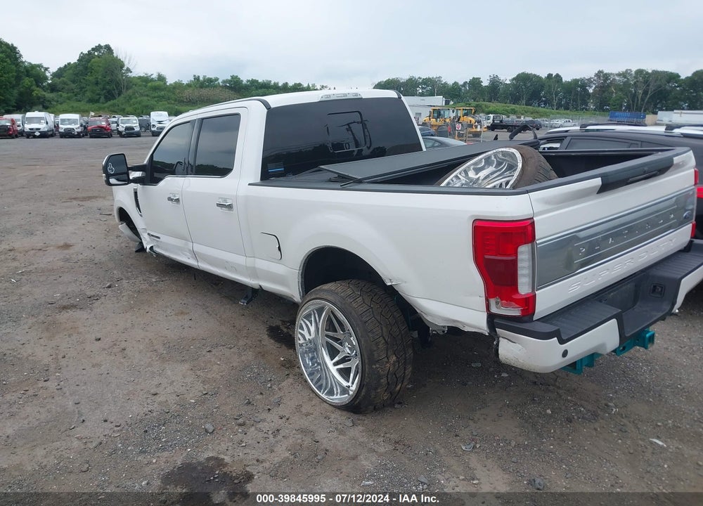 2018 FORD F-250 PLATINUM VIN: 1FT7W2BT6JEC02913