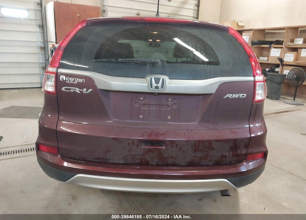 2016 HONDA CR-V EX VIN: 5J6RM4H54GL096513