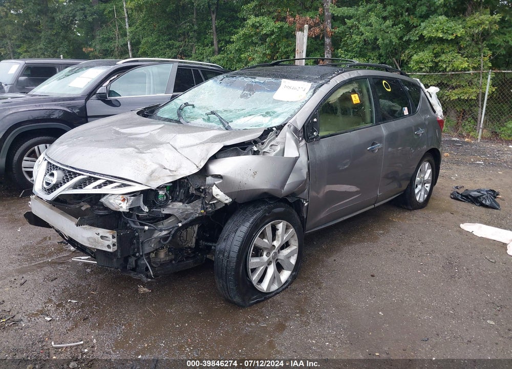 2012 NISSAN MURANO SL VIN: JN8AZ1MW0CW233851