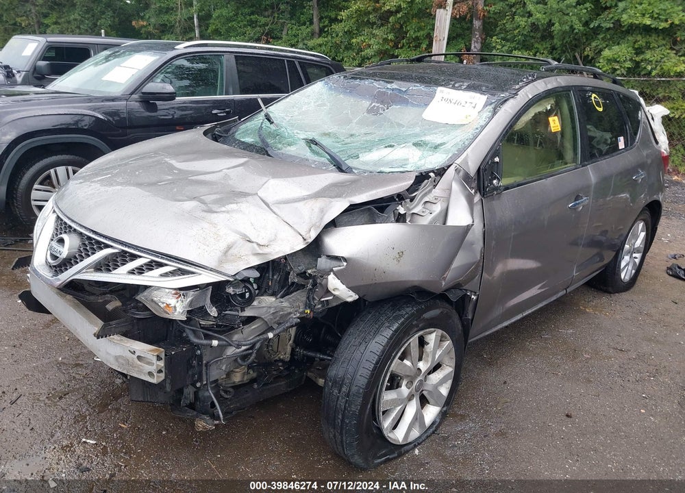 2012 NISSAN MURANO SL VIN: JN8AZ1MW0CW233851