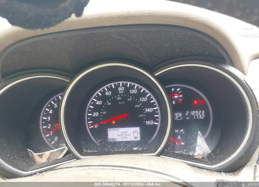 2012 NISSAN MURANO SL VIN: JN8AZ1MW0CW233851
