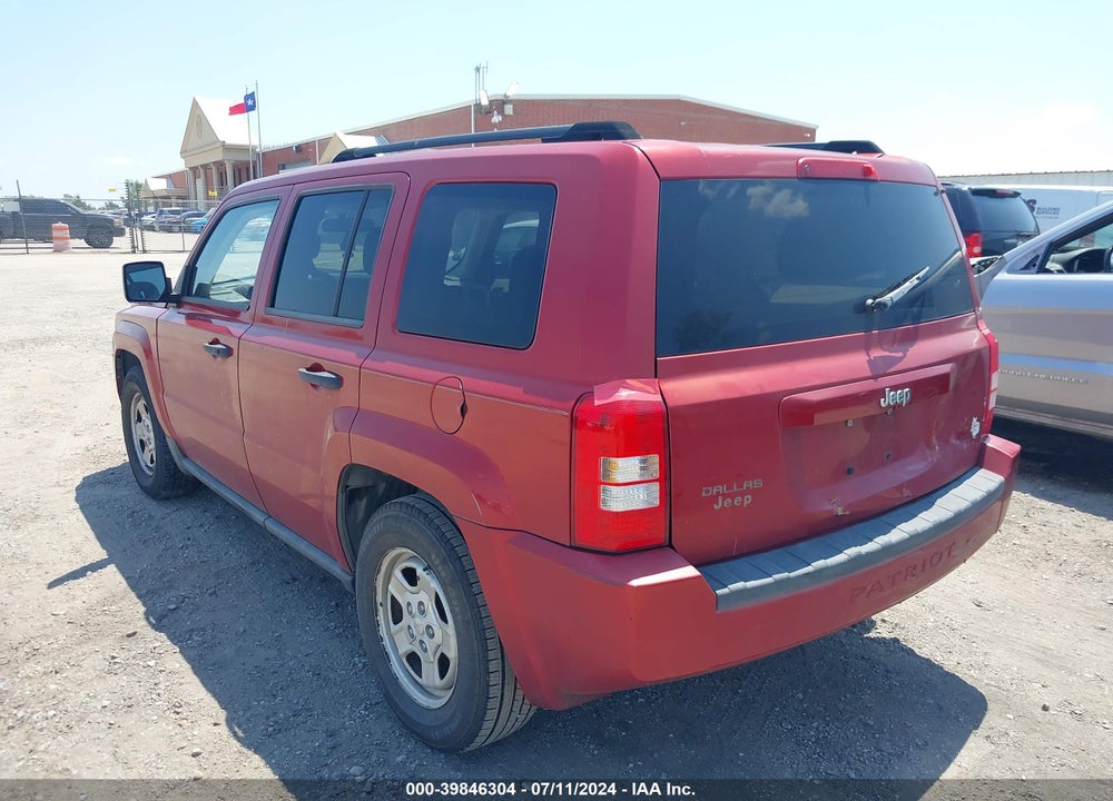 2007 JEEP PATRIOT SPORT VIN: 1J8FT28W07D273490