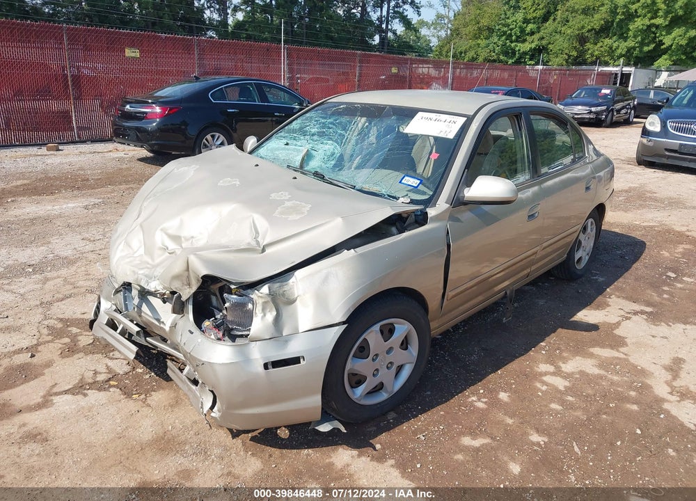 2001 HYUNDAI ELANTRA GLS VIN: KMHDN45D21U238654