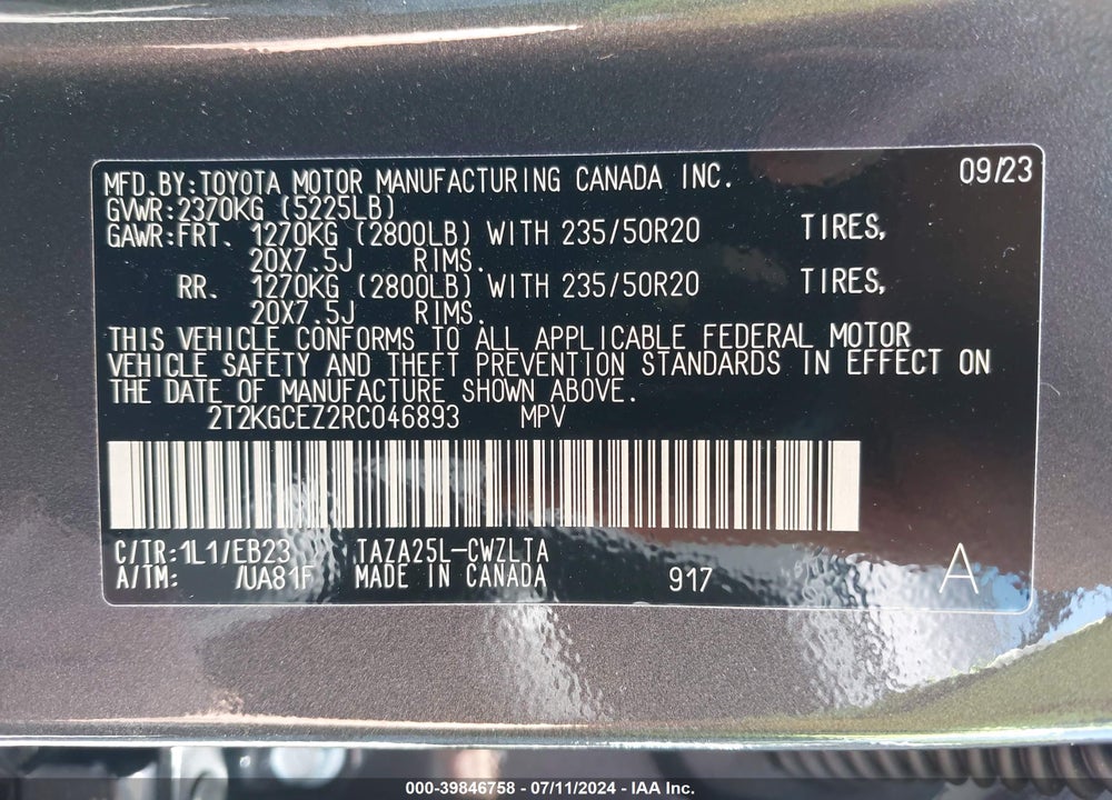 2024 LEXUS NX 350 F SPORT HANDLING VIN: 2T2KGCEZ2RC046893