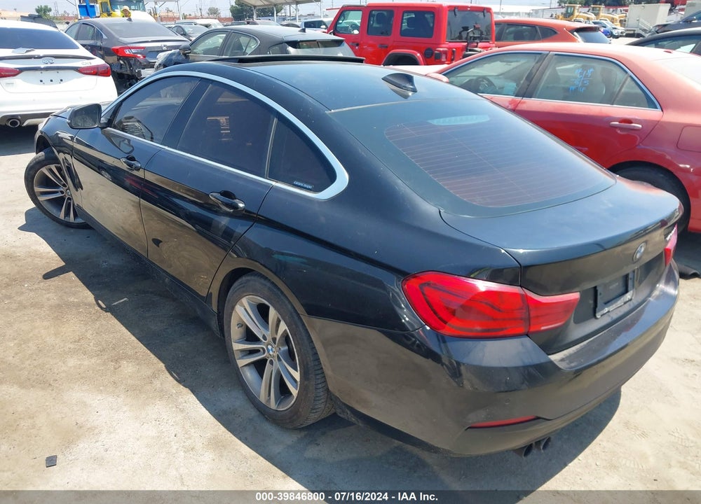 2018 BMW 430I GRAN COUPE VIN: WBA4J1C55JBG78566
